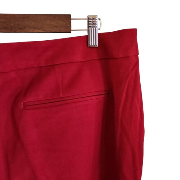 Chico's Pants Women's Red 16 (3) So Slimming Trouser Pockets NEW Career Office - Picture 10 of 11